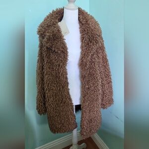 Zara Tan Teddy Jacket
